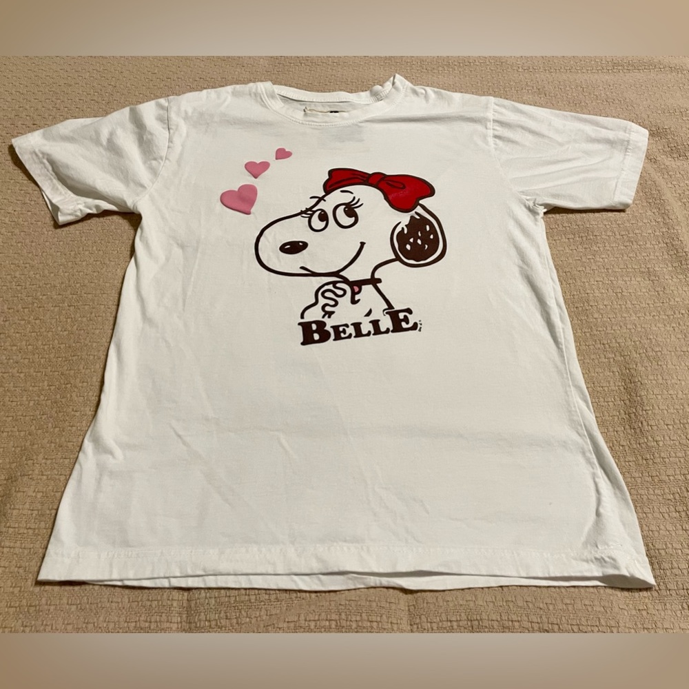Snoopy’s Belle goo Si Made In Bangkok 100% Cotton Large White T-Shirt.
